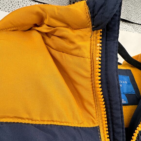 Perry Ellis Navy & Yellow Puffer Boy's Jacket Size 5 New with tags - Picture 5 of 7